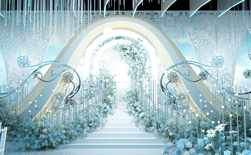 陵城釡香烙馍村水晶厅效果展示